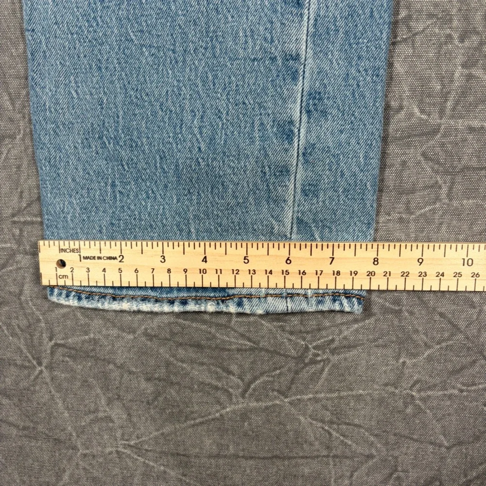 Levi's Jeans Mens 33x34 Light Blue 501 Original Fit Straight Leg Button Fly